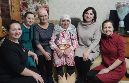90-летний юбилей отметила жительница с.Степная Шентала Рауза Касимовна Салахеева