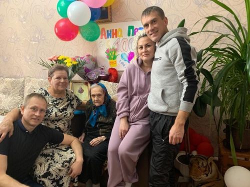 Столетний юбилей отметила ветеран ВОВ Анна Носова