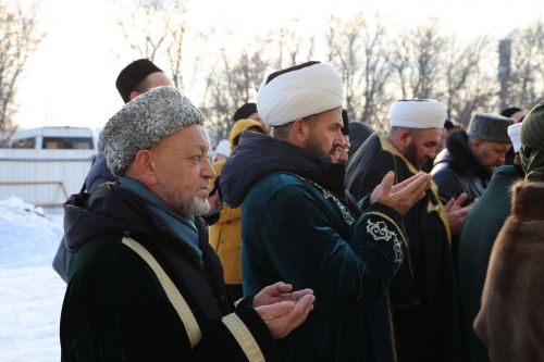 Аксакалы ДУМ РТ побывали на строящейся мечети в Алексеевском и подвели итоги года