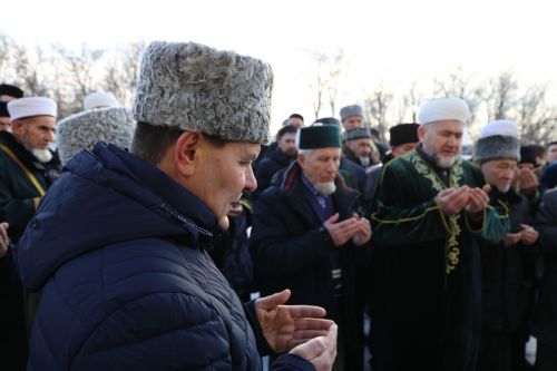 Аксакалы ДУМ РТ побывали на строящейся мечети в Алексеевском и подвели итоги года