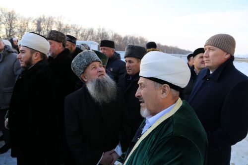 Аксакалы ДУМ РТ побывали на строящейся мечети в Алексеевском и подвели итоги года