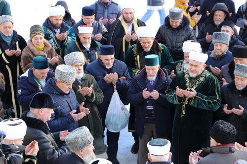 Аксакалы ДУМ РТ побывали на строящейся мечети в Алексеевском и подвели итоги года