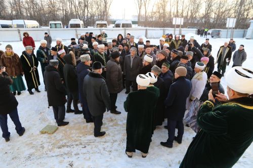 Аксакалы ДУМ РТ побывали на строящейся мечети в Алексеевском и подвели итоги года