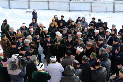 Аксакалы ДУМ РТ побывали на строящейся мечети в Алексеевском и подвели итоги года