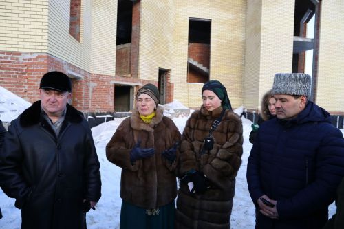 Аксакалы ДУМ РТ побывали на строящейся мечети в Алексеевском и подвели итоги года