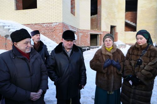 Аксакалы ДУМ РТ побывали на строящейся мечети в Алексеевском и подвели итоги года