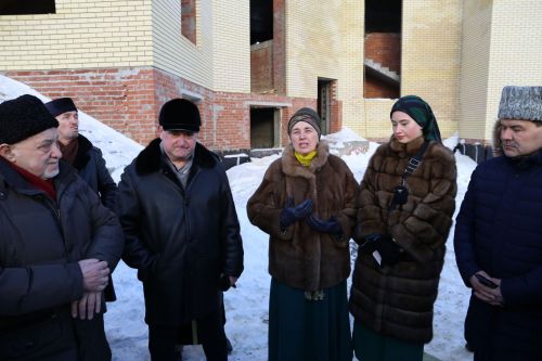 Аксакалы ДУМ РТ побывали на строящейся мечети в Алексеевском и подвели итоги года