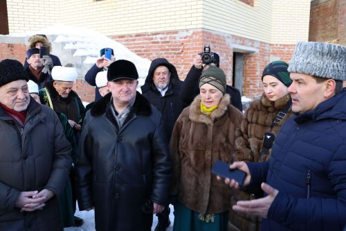 Аксакалы ДУМ РТ побывали на строящейся мечети в Алексеевском и подвели итоги года