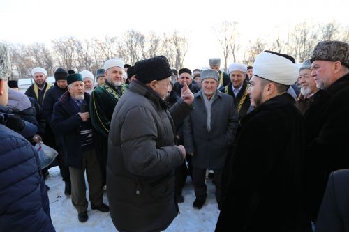 Аксакалы ДУМ РТ побывали на строящейся мечети в Алексеевском и подвели итоги года