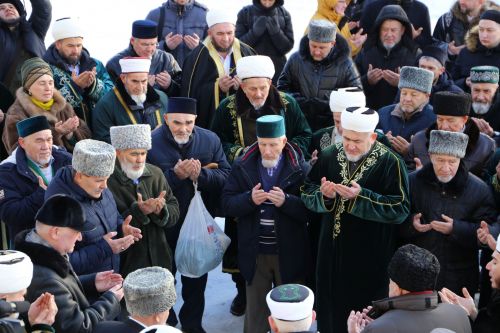 Аксакалы ДУМ РТ побывали на строящейся мечети в Алексеевском и подвели итоги года