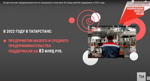 Татарстанские предприниматели по нацпроекту получили 83 млрд рублей поддержки в 2022 году
