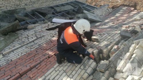 В Пестречинском районе Татарстана обрушилась стена строящегося дома
