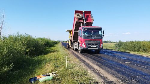 На участке дороги Сахаровка-Малый Красный Яр приступили к капитальному ремонту