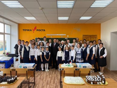 В Среднетиганской школе открылся центр «Точка роста»