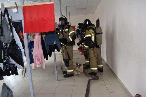 В первой школе Алексеевского прошли пожарно-тактические учения