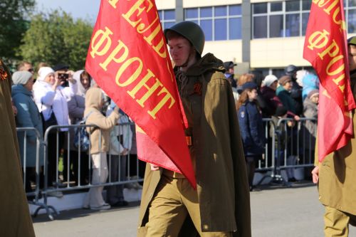 Фоторепортаж: в Алексеевском прошел парад Победы