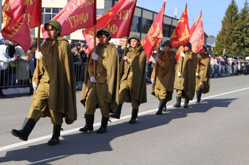 Фоторепортаж: в Алексеевском прошел парад Победы