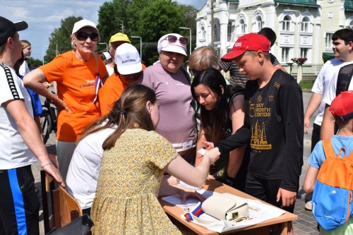 Велопробег в Алексеевском ко Дню России