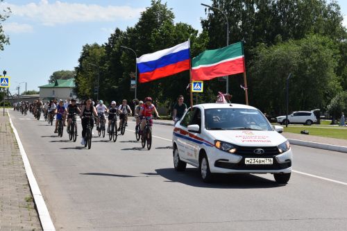 Велопробег в Алексеевском ко Дню России
