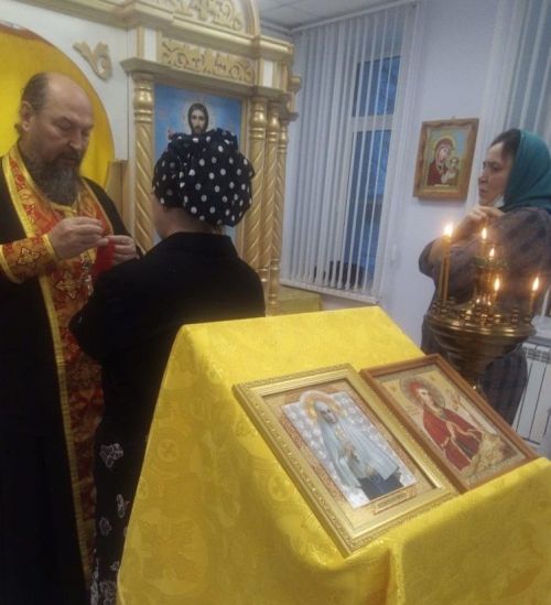 В Алексеевском прошел молебен в больничном храме