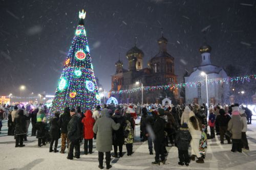 Главная ёлка Алексеевского района зажгла свои огни