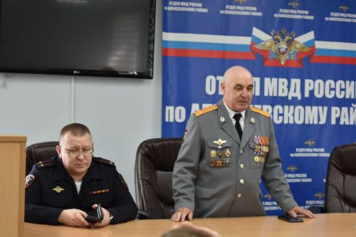 В Алексеевском состоялось чествование ветеранов МВД