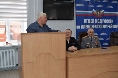 В Алексеевском состоялось чествование ветеранов МВД