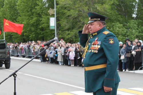В Алексеевском прошёл трогательный парад в честь Дня Победы