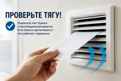 Кәгазь бите ярдәмендә вентиляцияне ничек тикшерергә