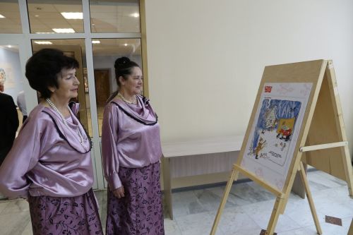 В Алексеевском состоялось открытие выставки карикатур легендарного журнала "Чаян"