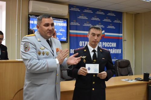 В Алексеевском районе состоялось награждение лучших полицейских