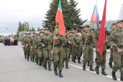 В Алексеевском прошел парад Победы