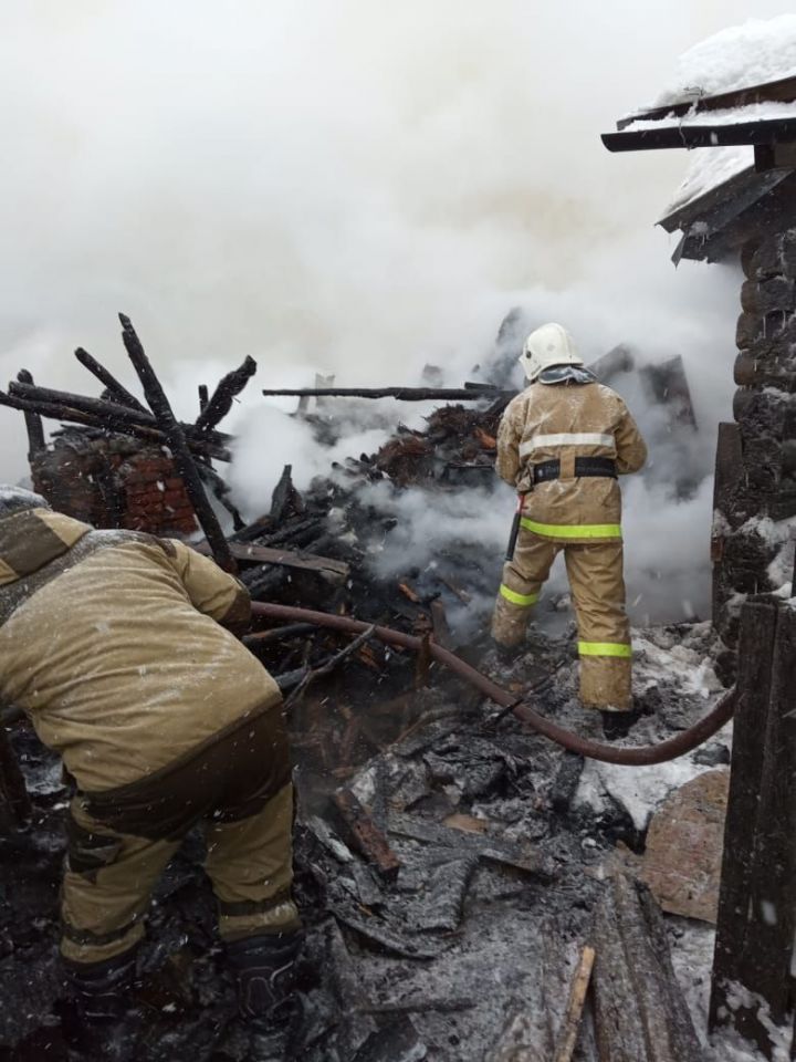 7 февраля в селе Билярск, произошел пожар.