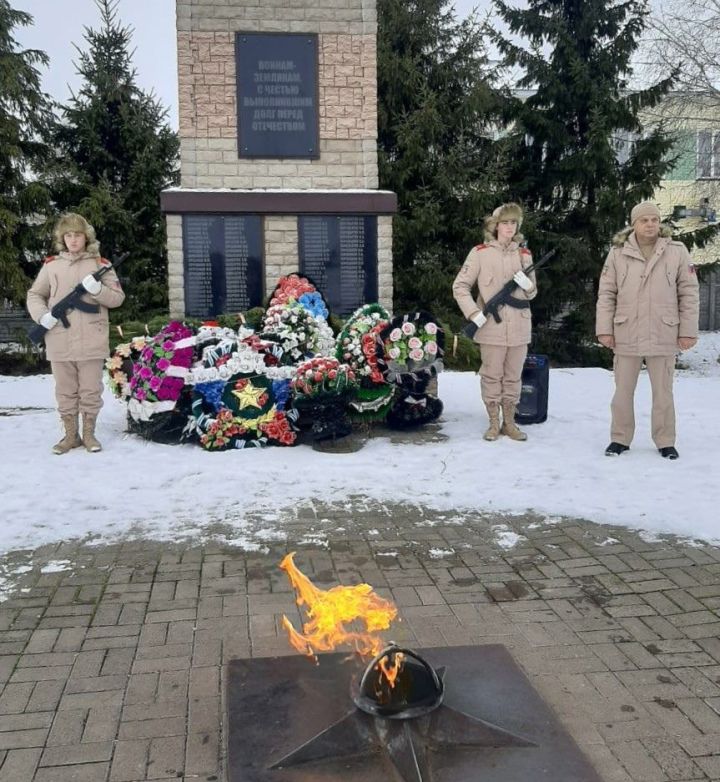 В Билярске юнармейцы района вспомнили погибших в Великой Отечественной войне