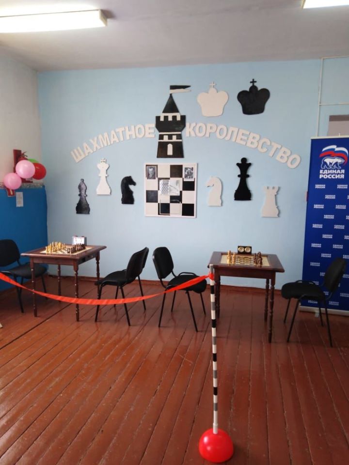 В Лебединской школе Алексеевского района появился шахматный уголок