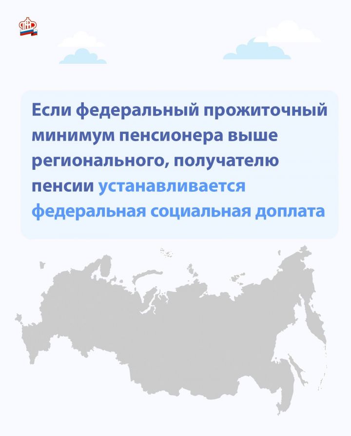 ПФР: Социальная доплата до уровня прожиточного минимума пенсионера