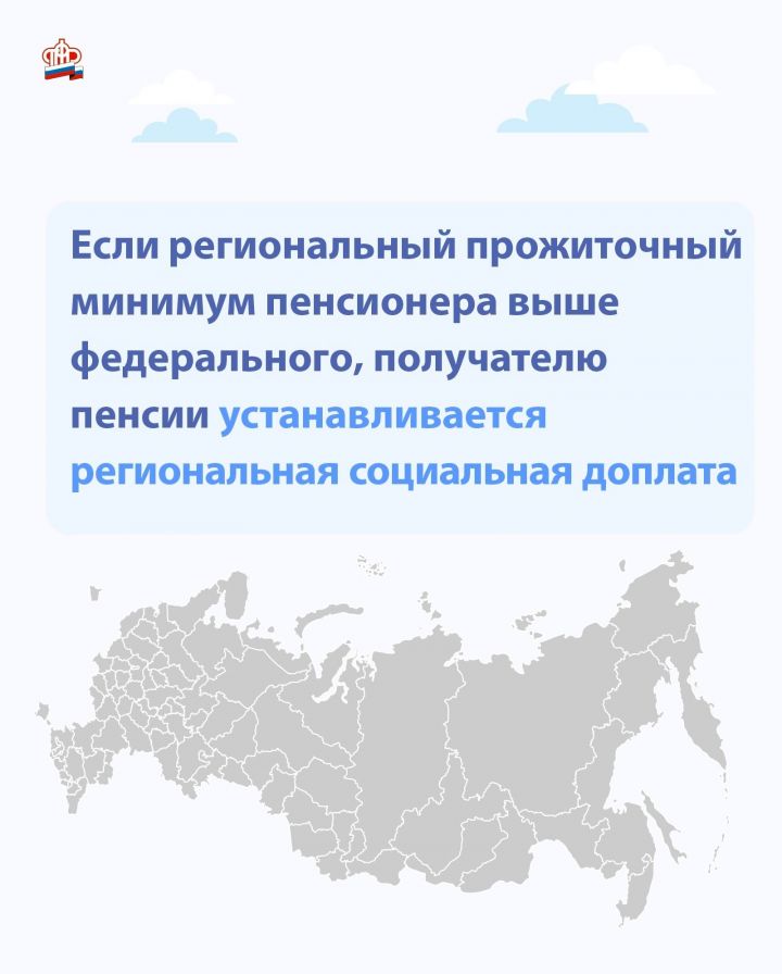 ПФР: Социальная доплата до уровня прожиточного минимума пенсионера