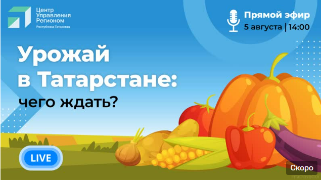 Татарстанцам расскажут о видах на урожай