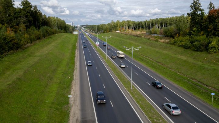 Участок автодороги Казань - Оренбург на южном выезде из Казани расширят до шести полос движения