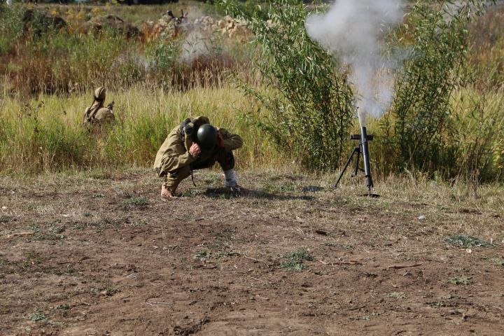 В Билярске провели военно-историческую реконструкцию боя на Днепре