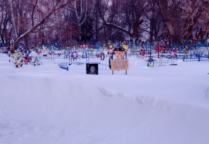 В День защитника Отечества алексеевские поисковики очистили от снега могилу лейтенанта Круглова