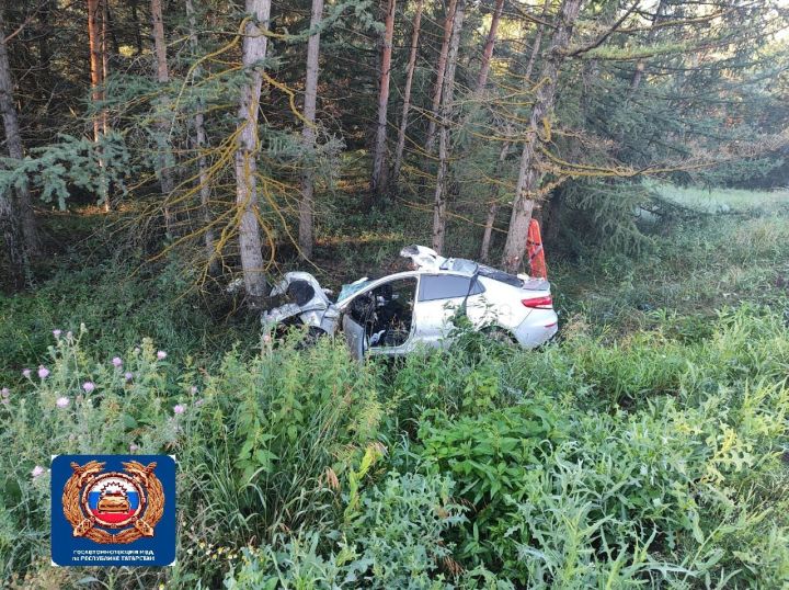 В Альметьевском районе семья из Оренбурга попала в ДТП