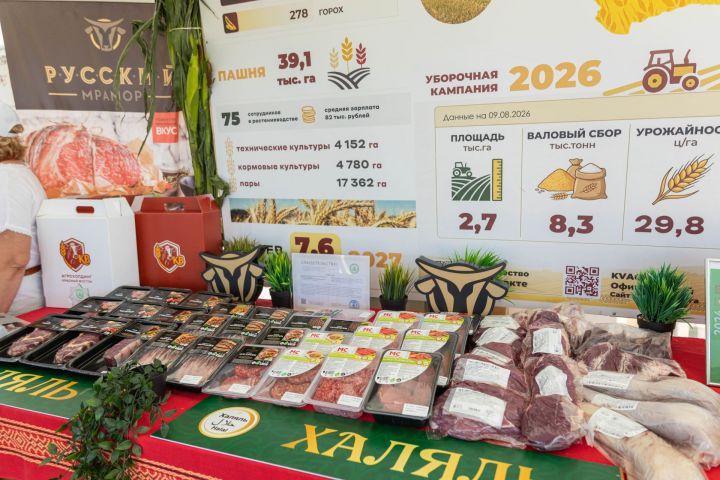 Рустам Минниханов оценил ход уборочной кампании в Алексеевском районе